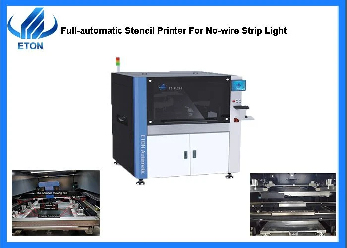 Full-otomatik Stencil Printer Pou Limyè Strip Pa gen Fil