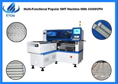 Multi-Fonksyonèl Popilè SMT Plasman machin ak 45000CPH
