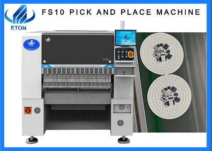 Chip Mounter Pou Power Supply Board 10 Heads SMT Machine