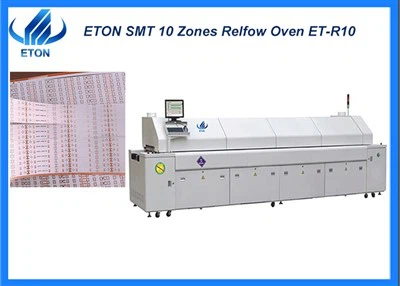 Maksimòm Lajè 700mm 10 Zòn Reflow Oven Machine